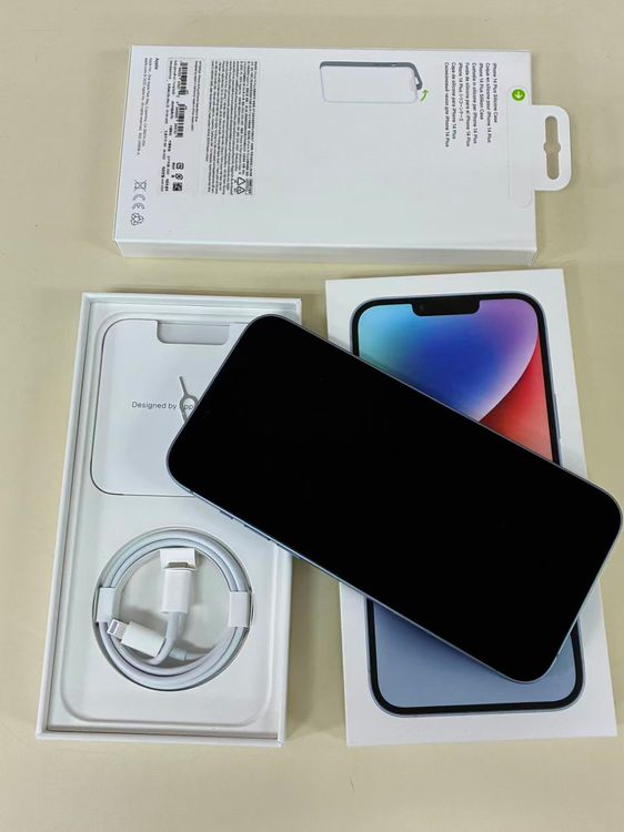 ����Х�����֡�A��󥯡�APLLE iPhone14 Plus 128GB �֥롼 �����������դ�