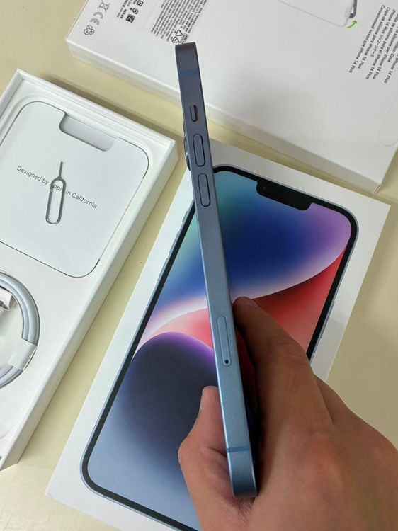 ����Х�����֡�A��󥯡�APLLE iPhone14 Plus 128GB �֥롼 �����������դ�