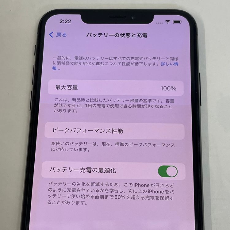 ��������С�����100% iPhone XS Max 256GB ���� ��Ƚ�� ���쥤 ����̵����