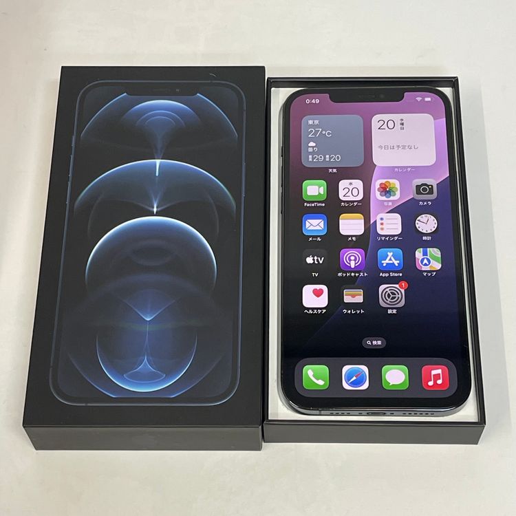 ��������С�iPhone12Pro Max 256GB ���� ��Ƚ�� �֥롼 �ò� ����̵����