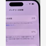 ��������С�����87% iPhone15Pro 256GB ����  �֥롼�����˥��� ����̵����