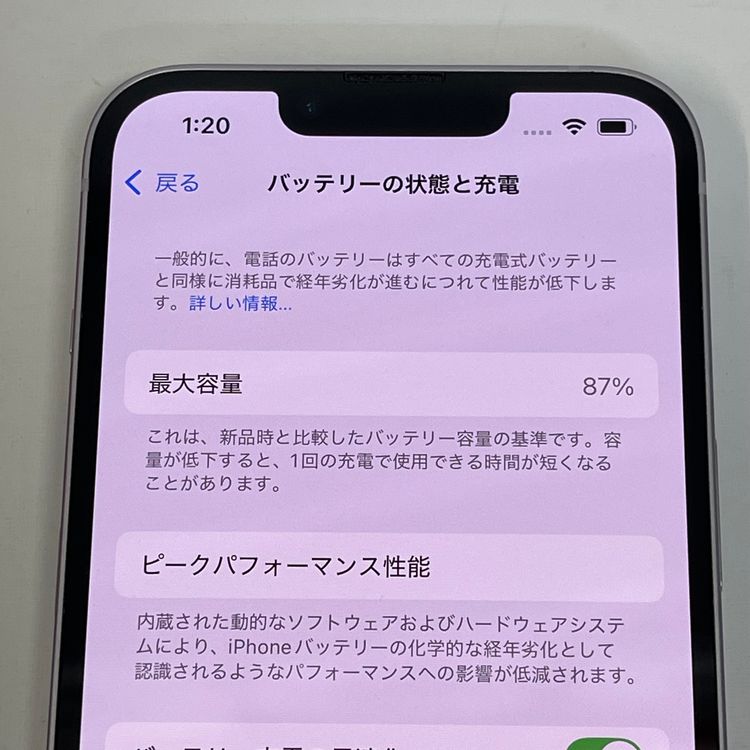 ��������С�����87�� iPhone14 128GB ������ ��Ƚ�� �ѡ��ץ� ����̵����