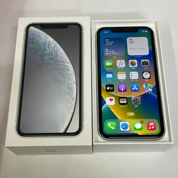 ★スタモバ★電池85% iPhoneXR 64GB 美品 〇判定 ホワイト 特価 送料無料!