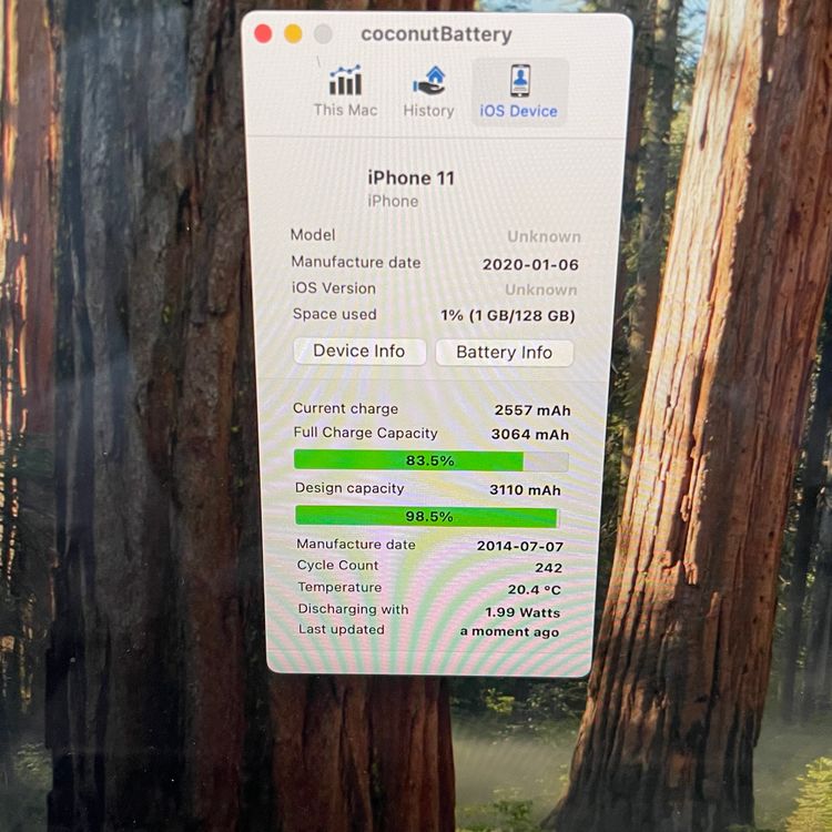 СiPhone11 128GB ֥å Ƚ ̵
