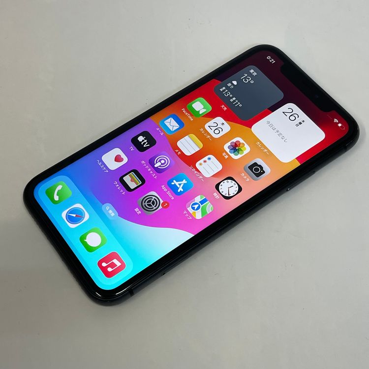 ��������С�iPhone11 128GB ���̳�� �֥�å� �ò� ����̵����