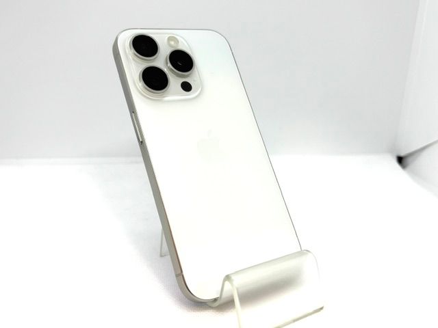 607001U��ͥ�����ʡ�iPhone15Pro 128GB(�ۥ磻�ȥ����˥���)SIM�ե꡼