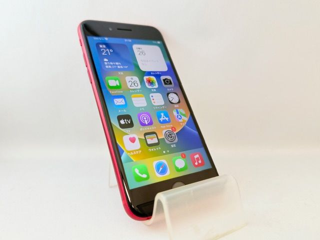 5101022D【優良美品】iPhoneSE(2) 64GB(レッド)SIMフリー版