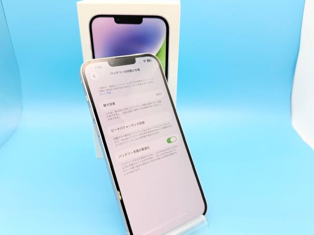Bt85%��6071020D��ͥ�����ʡ�iPhone14Plus 128GB(�ѡ��ץ�)SIM�ե꡼