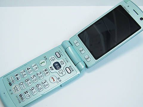 ムスビー｜#080【☆新品同様品☆】らくらくホン7 F-09B(ミントグリーン 