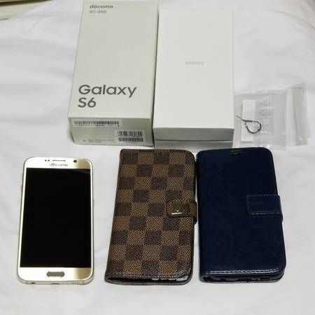 docomo SAMSUNG Galaxy S6 SC-05G Gold Platinum �������