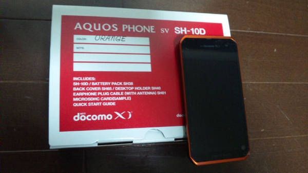 �ڿ���̤���ѡ�docomo Xi AQUOS PHONE sv SH-10D �����