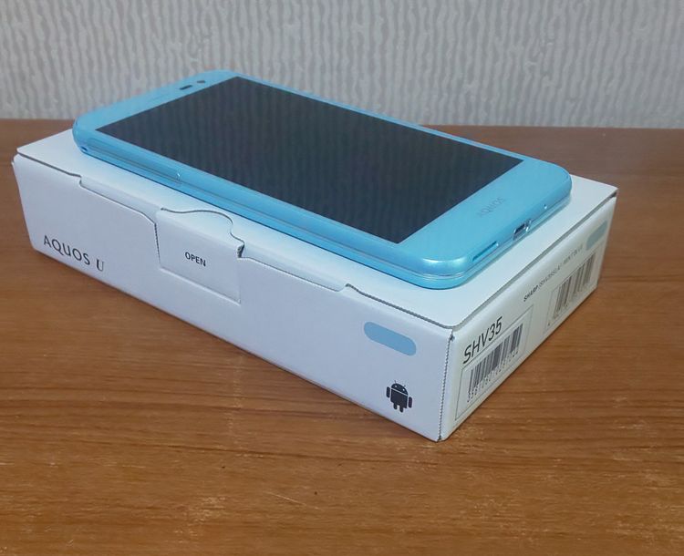 au AQUOS U SHV35 ߥȥ֥롼 ꥢСդ