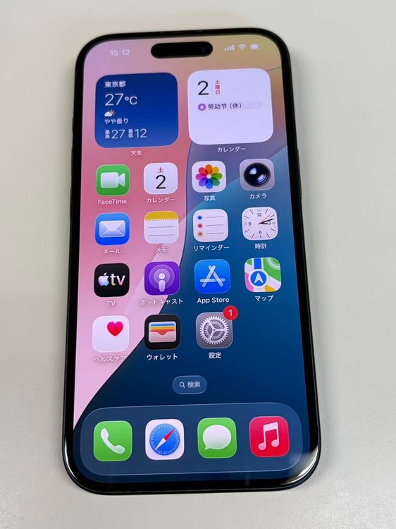 �ڥ�Х���BOX������ ����89%SIM�ե꡼ iPhone15 128GB �֥�å�