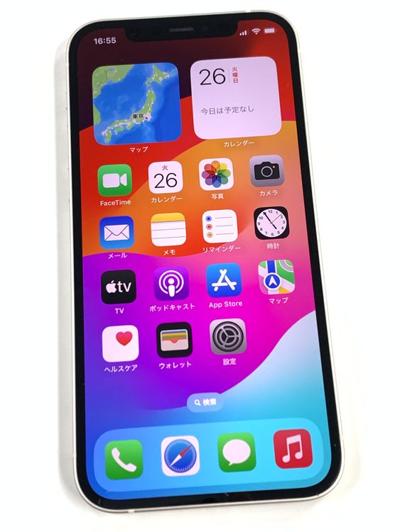 �ڥ�Х���BOX������87%SIM�ե꡼ iPhone12 64GB �ۥ磻��