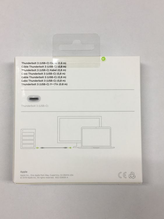 ���åץ������� Thunderbolt 3��USB-C�˥����֥��0.8 m��MQ4H2FE/A