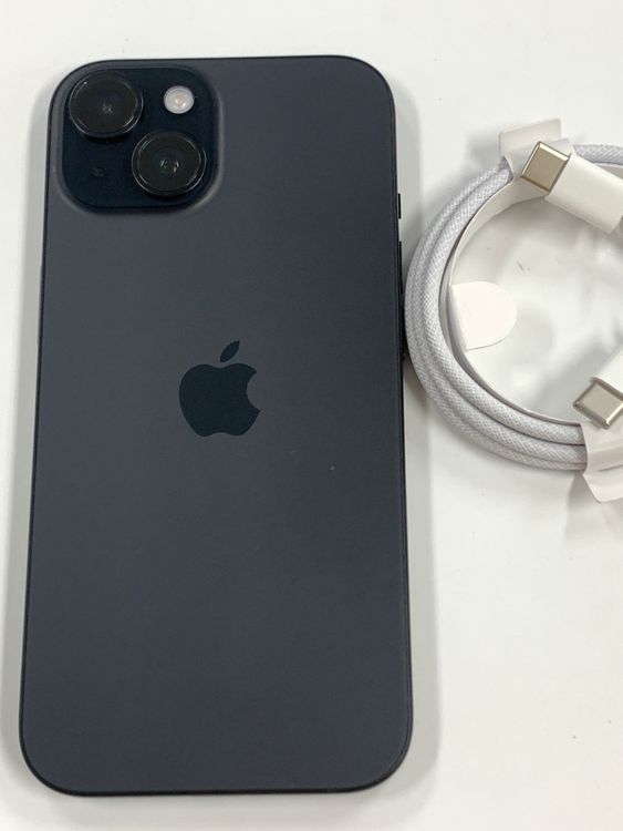 �ڥ�Х���BOX������ ����100%SIM�ե꡼ iPhone15 128GB �֥�å�