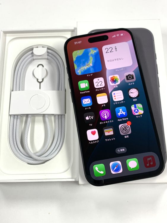 �ڥ�Х���BOX��̤���� SIM�ե꡼ iPhone16  128GB �֥�å�