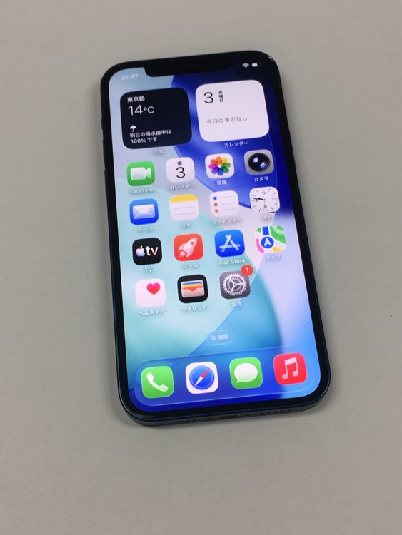 ��ư������ ����100������� iPhone 12 128GB SIM�ե꡼ �֥롼