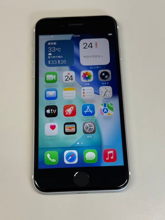 ������ ����90%SIM�ե꡼ iPhone SE(��2����) 64GB �ۥ磻��