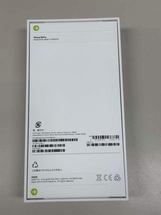 ����̤���� iPhone16 Pro 128GB SIM�ե꡼ /Apple�����ݾ�1ǯ�դ�