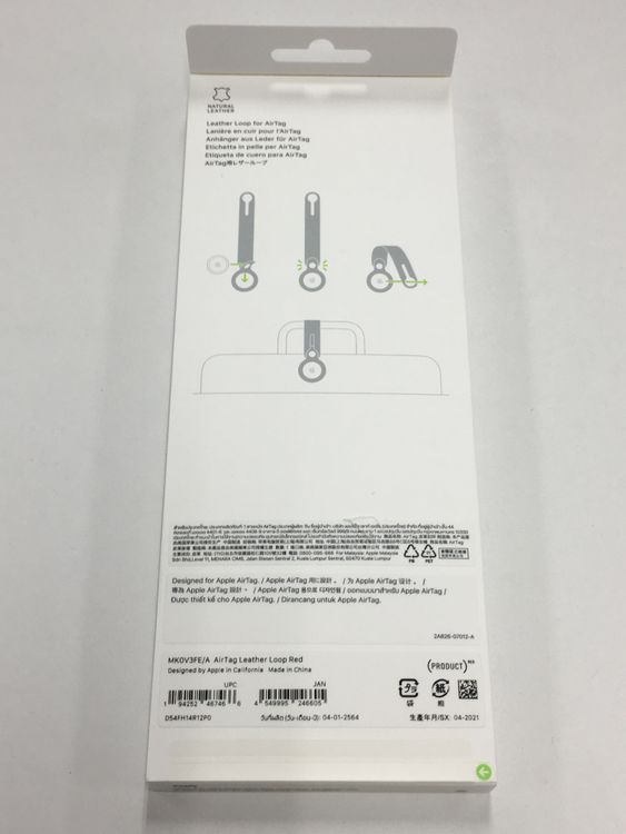 ����̤������ Apple���� AirTag ���������ѥ쥶���롼�� Mk0V3FE/A ����������