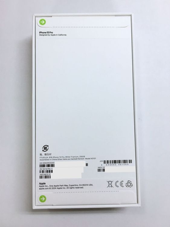 ���� ̤������ iPhone15 Pro 256GB SIM�ե꡼ /Apple�����ݾ�1ǯ