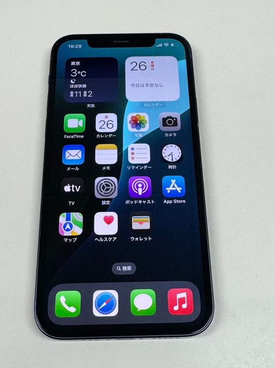 ����86%SIM�ե꡼ iPhone12 128GB �֥�å�