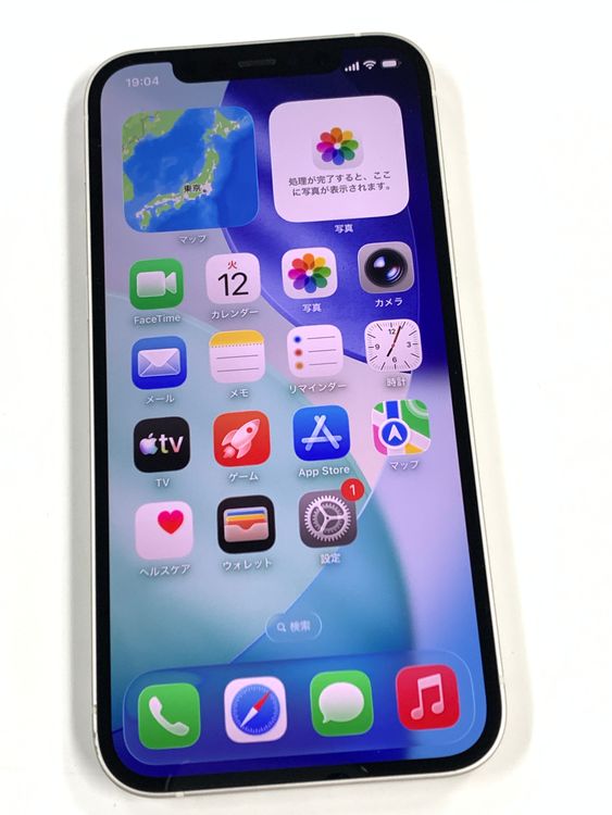 ����󥯡�����95%SIM�ե꡼ iPhone12 64GB �ۥ磻��