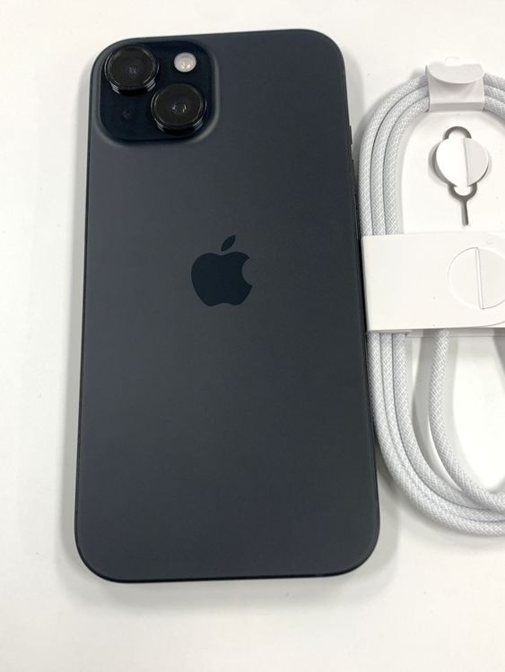 �ڥ�Х���BOX������ ����100%SIM�ե꡼ iPhone15 128GB �֥�å�