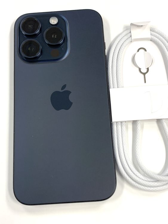 �ڥ�Х���BOX�� ����85%SIM�ե꡼ iPhone15 Pro 128GB �֥롼�����˥���