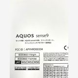 ̤���� SIM�ե꡼ AQUOS sense9 SH-M29 6GB/128GB �֥�å�