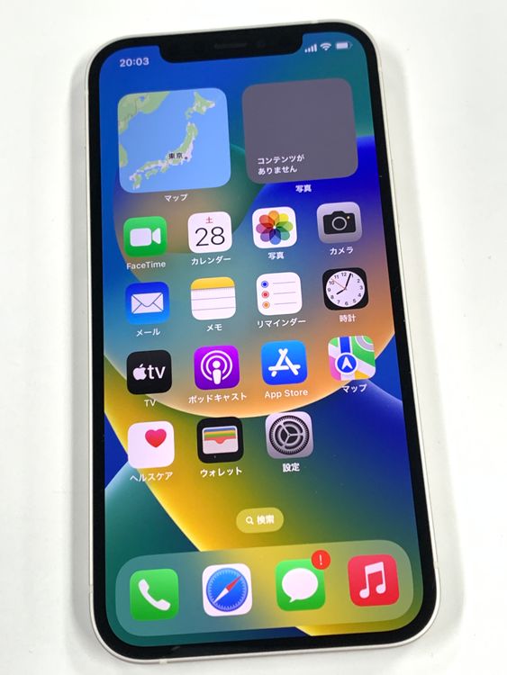 �ڥ�Х���BOX�� ����92% SIM�ե꡼ iPhone12 64GB �ۥ磻��