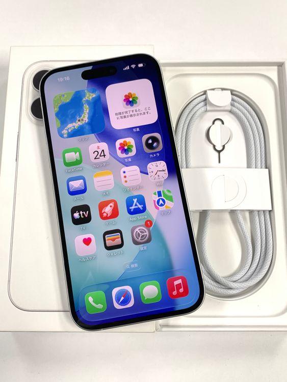 ���� �Хåƥ꡼89% SIM�ե꡼ iPhone16 128GB �ۥ磻��