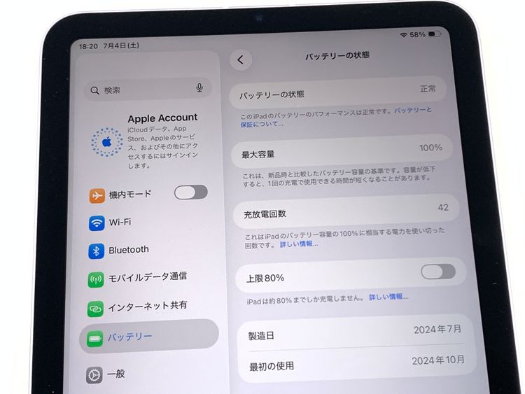 ������ ����100�� SIM�ե꡼iPad mini(A17 Pro) 256GB �ѡ��ץ�