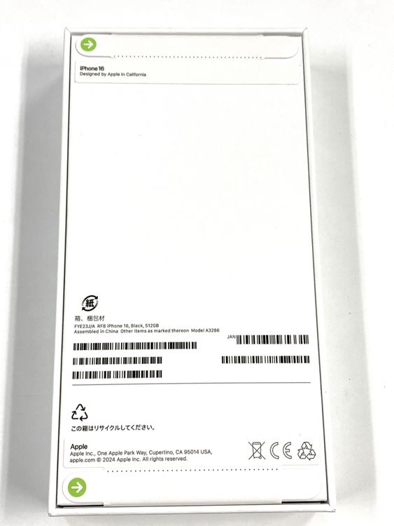 ̤������ SIM�ե꡼ iPhone16��512GB �֥�å�
