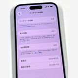 �ڥХåƥ꡼88%��Ķ���� SIM�ե꡼ iPhone15 256GB���֥롼��
