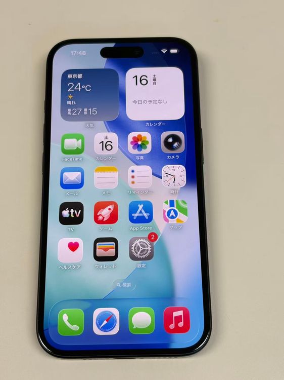�ڥ�Х���BOX������ ����100%SIM�ե꡼ iPhone16 128GB �֥�å�