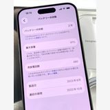 ����Ʊ�� �Хåƥ꡼91%SIM�ե꡼ iPhone15 Pro 256GB �ʥ����� &