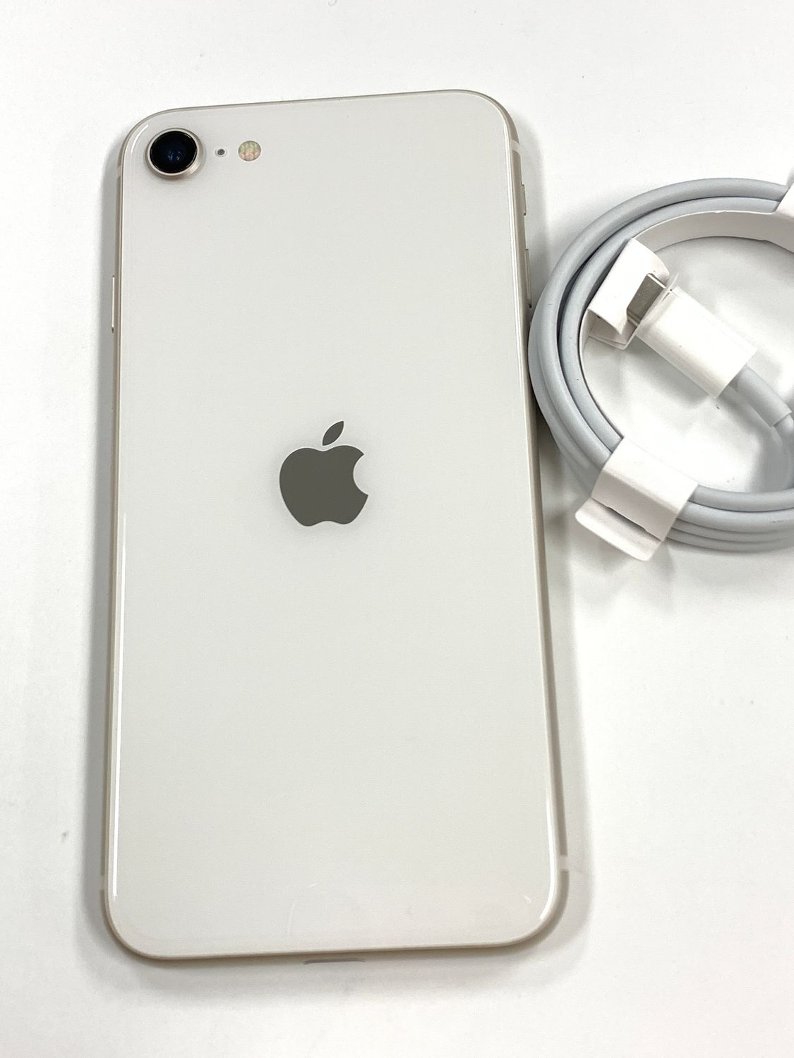 【バッテリー93% 美品 SIMフリー】iPhone SE 128GB ホワイト 美品】iPhoneSE2 第2世代 ホワイト 128GB SIMフリー 新品大容量