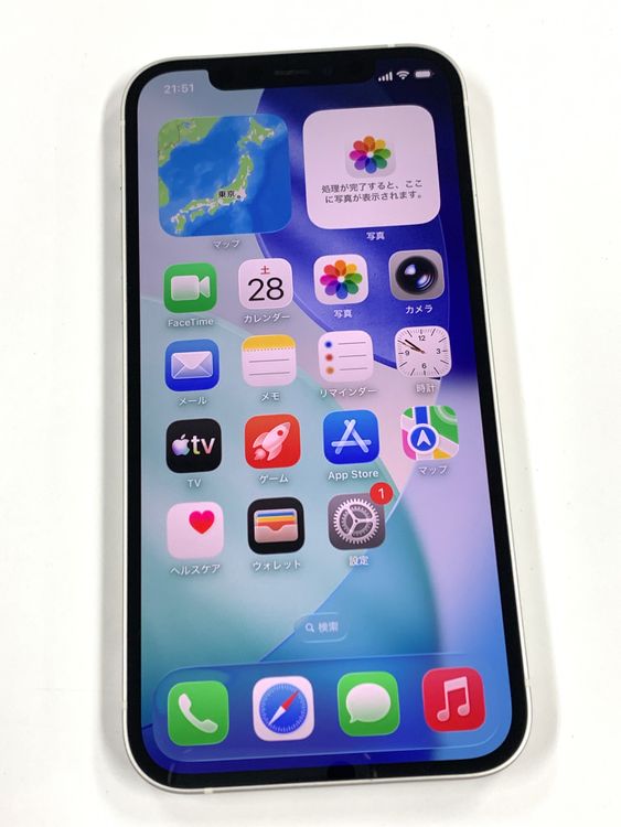 ư���������100%SIM�ե꡼ iPhone12 64GB �ۥ磻��