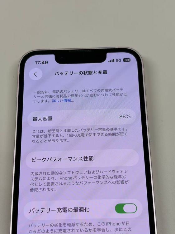 �ڥ�Х���BOX�۶����� ����88% SIM�ե꡼ iPhone13 mini 128GB �ԥ�