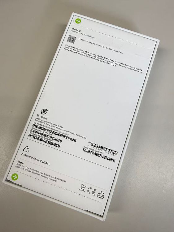 ���� ̤������ iPhone16 128GB �ۥ磻�� SIM�ե꡼ / 1ǯApple�ݾ�