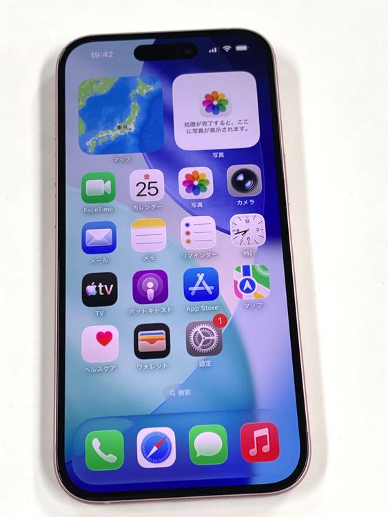 ����Ʊ�͡��Хåƥ꡼100% SIM�ե꡼ iPhone15 128GB���ԥ�