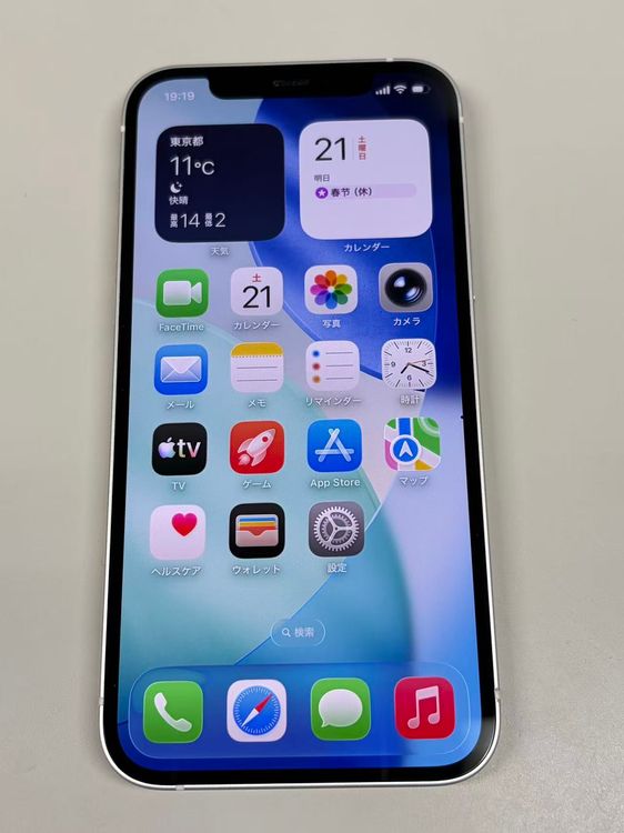 �ڥ�Х���BOX������ ����89%SIM�ե꡼ iPhone12 128GB �ۥ磻��