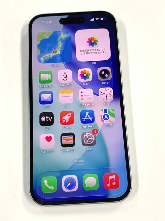 �Хåƥ꡼82% SIM�ե꡼ iPhone15 128GB���֥롼