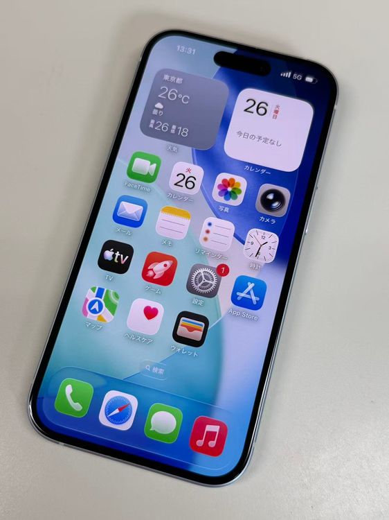 �ڥ�Х���BOX�۶����� ����86%SIM�ե꡼ iPhone15 128GB �֥롼