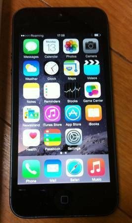 SIMե꡼/iphone 5/16G/8.0.2/Verizon2001