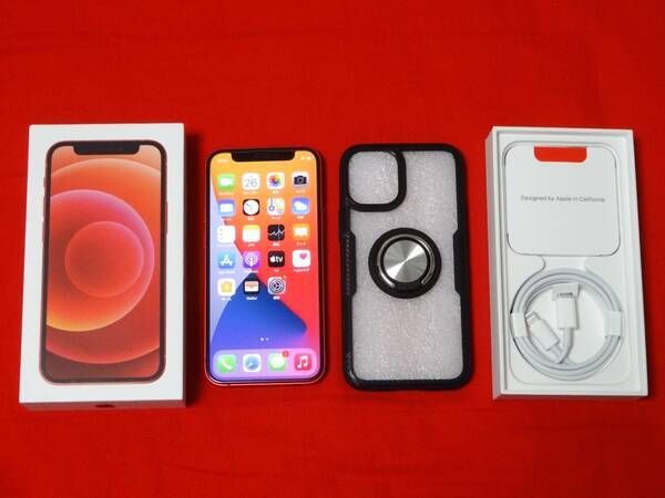 ムスビー｜iPhone 12 mini 64GB レッド PRODUCT RED SIMフリー おまけ 