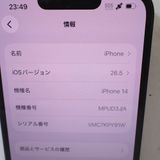 �ڼ��ߤʤߡۡ�Ft1379471��au��iPhone14 MPUD3J/A 128GB�����