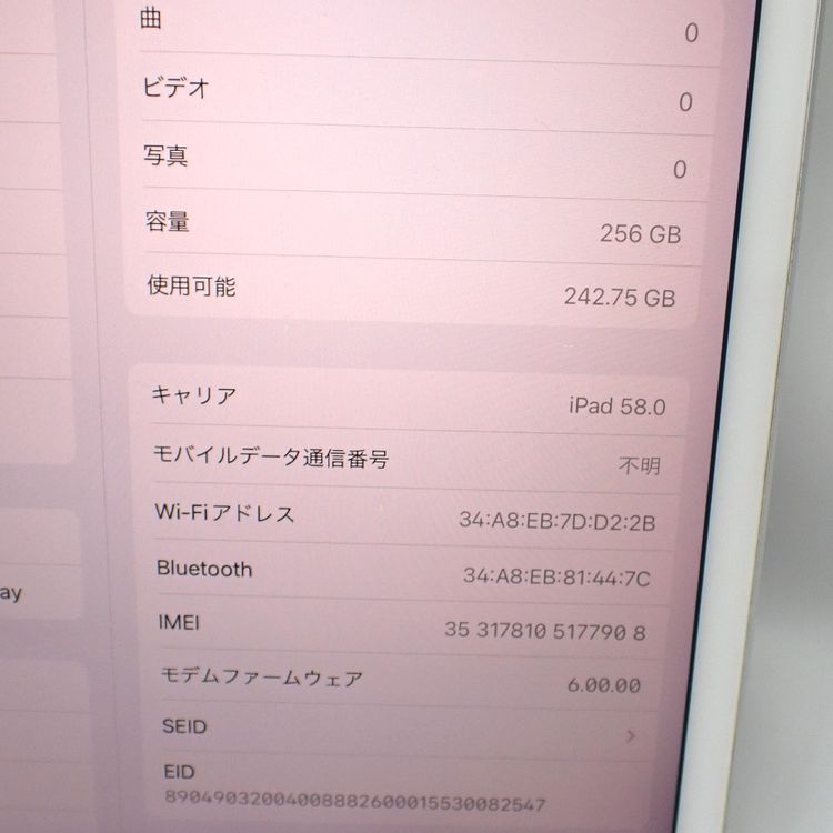 �ڼ��ߤʤߡۡ�Ft635994��SIM�ե꡼��iPad mini ��5���� 256GB�����